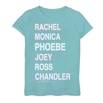 Girls 7-16 Friends Name Stack Graphic Tee