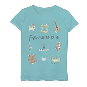 Girls 7-16 Friends Classic Logo Icons Graphic Tee