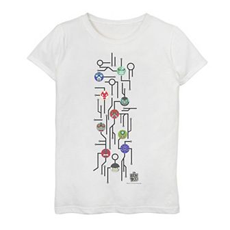 Girls 7-16 Cartoon Network Ben 10 Alien Map Graphic Tee