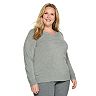 Plus Size Croft & Barrow® The Extra Soft V-Neck Sweater