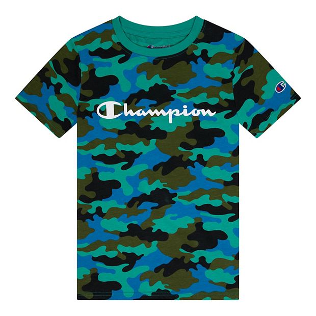 Blue camo cheap champion shirt