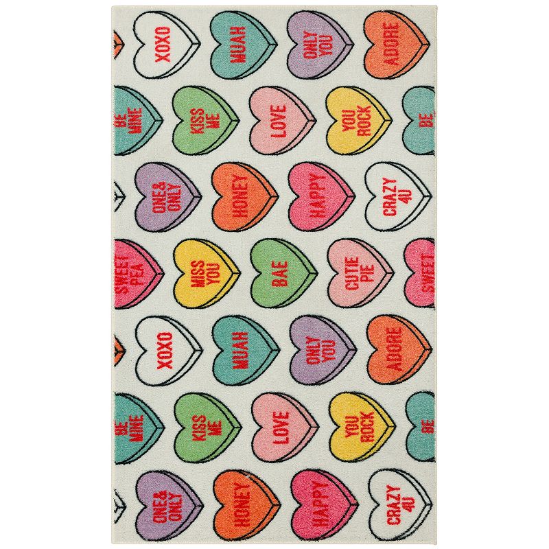 Mohawk Home Candy Hearts Rug, Multicolor, 24X40