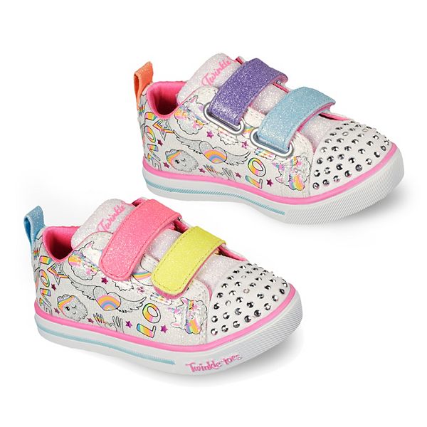 مهد الحضارة الحد الأدنى البطارية  Skechers® Twinkle Toes Sparkle Lite Believe In Rainbows Toddler Girls'  Light-Up Shoes