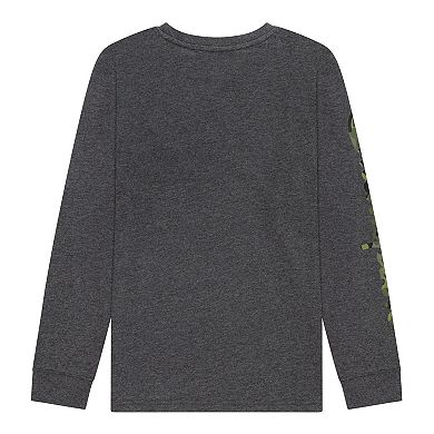 Boys 8-20 Champion Camo Script Tee