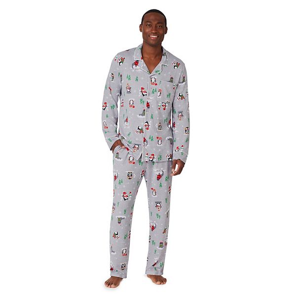 Men's Jammies For Your Families® Penguin & Friends Notch Pajama Set by ...