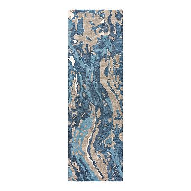 Alora Decor Lapis Logan Wool Blend Rug