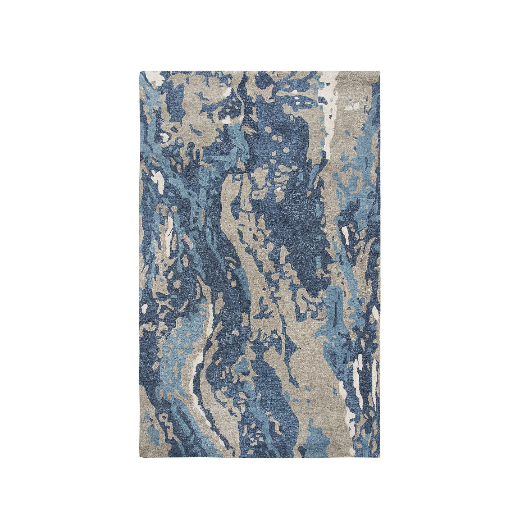 Alora Decor Lapis Logan Wool Blend Rug, Blue