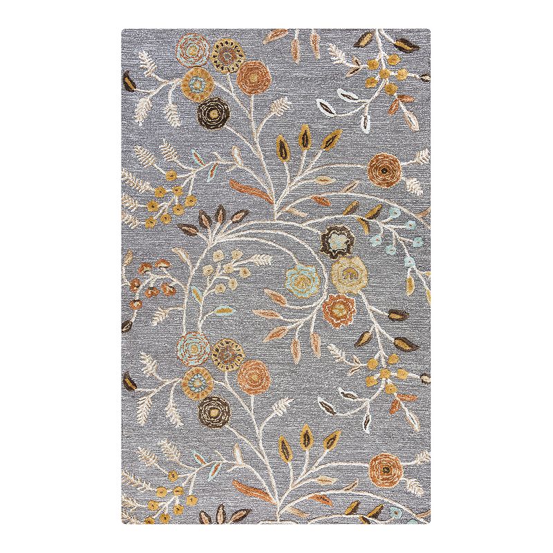Alora Decor Milan Owen Wool Blend Rug, Grey, 3X5 Ft