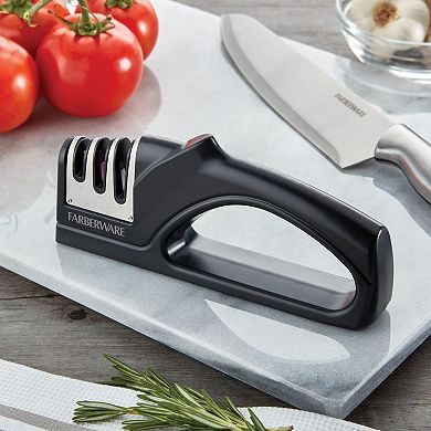 Farberware® Edgekeeper 3-Stage Tabletop Kitchen Knife Sharpener