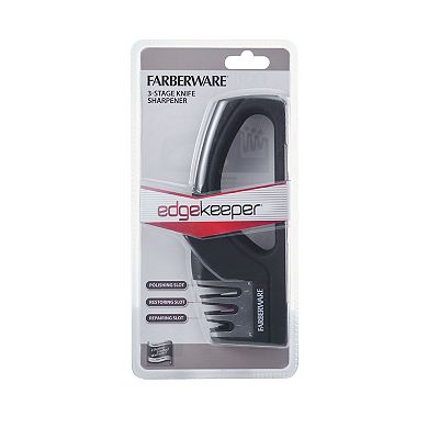 Farberware® Edgekeeper 3-Stage Tabletop Kitchen Knife Sharpener