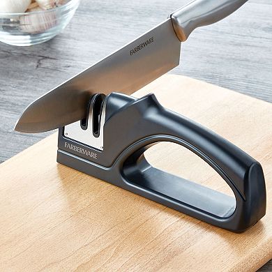 Farberware® Edgekeeper 3-Stage Tabletop Kitchen Knife Sharpener