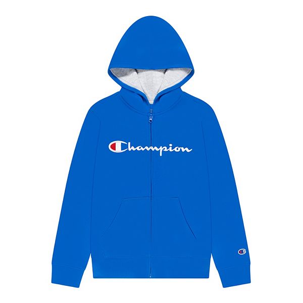 Kids 7-20 Champion® Script Full-Zip Hoodie