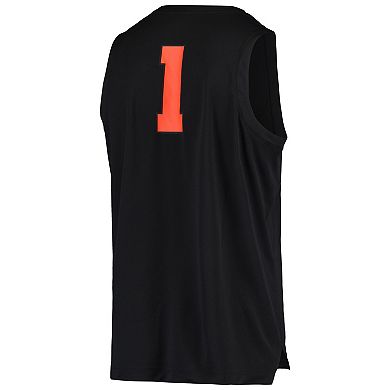 Men's Nike #1 Black Oregon State Beavers Replica Basketball Jersey