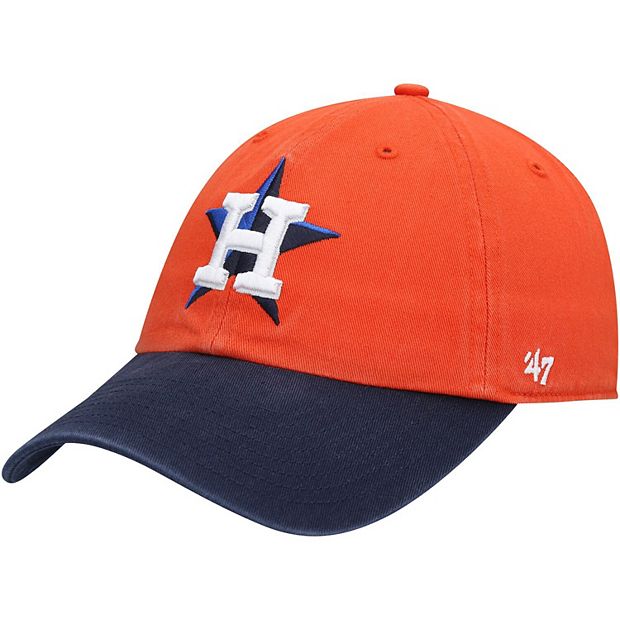 47 Houston Astros Double Under Clean Up Adjustable Hat - Orange