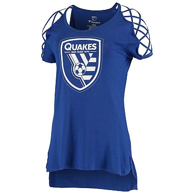 Women's Fanatics Branded Blue San Jose Earthquakes Iconic Best Comeback T-Shirt