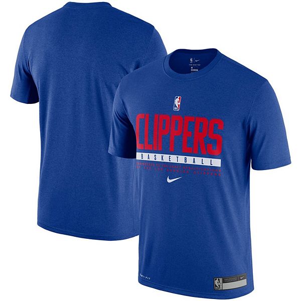 Men's Nike White LA Clippers Essential Practice Performance T-Shirt