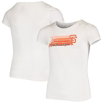 Girls Youth White San Francisco Giants Zoomie Princess T-Shirt