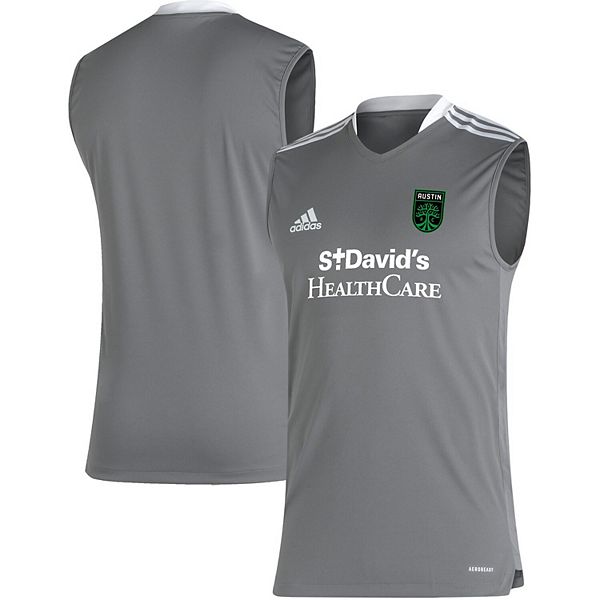 Men's adidas Gray Austin FC 2021/22 Tiro AEROREADY Sleeveless Training Jersey