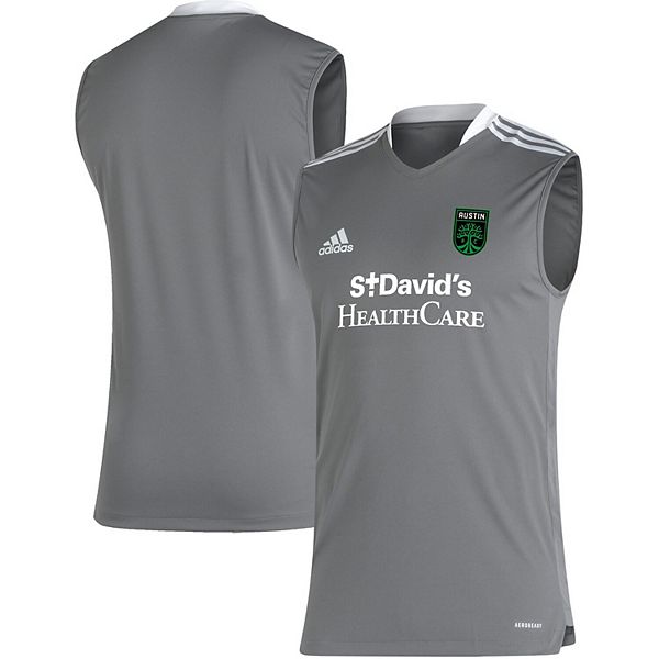 Men's adidas Gray Austin FC 2021/22 Tiro AEROREADY Sleeveless Training Jersey Men's adidas Gray Austin FC 2021/22 Tiro AEROREADY Sleeveless Training Jersey