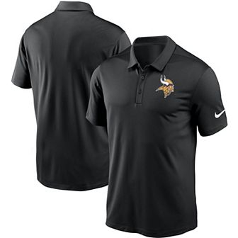 Men's Nike Black Minnesota Vikings Fan Gear Franchise Team Performance Polo