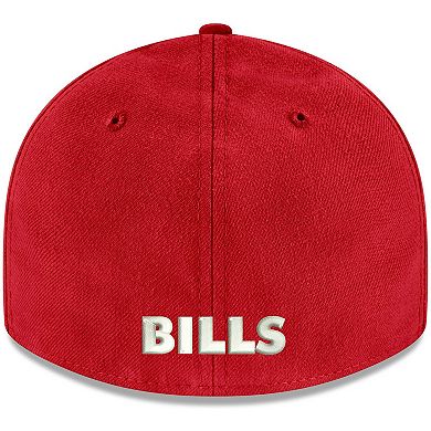 Men's New Era Red Buffalo Bills Omaha Throwback Low Profile 59FIFTY Fitted Hat
