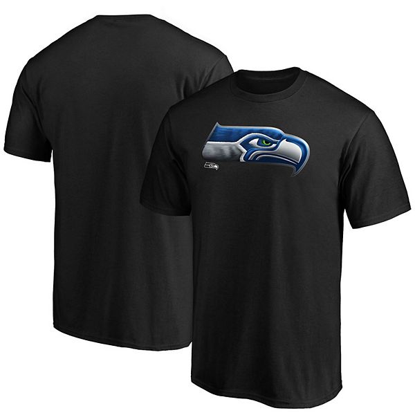 Men's Fanatics Branded Black Seattle Seahawks Midnight Mascot Team Logo ...