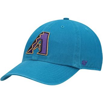 Men's '47 Teal Arizona Diamondbacks Logo Cooperstown Collection Clean Up Adjustable Hat