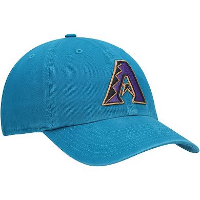 Men's '47 Teal Arizona Diamondbacks Logo Cooperstown Collection Clean Up Adjustable Hat