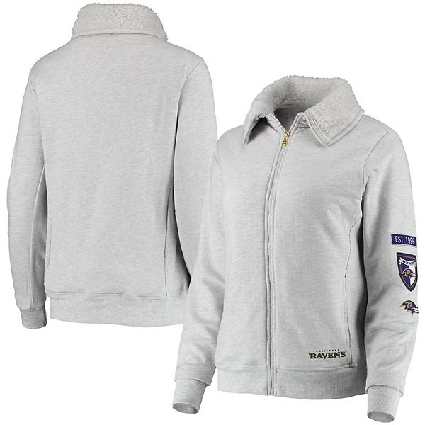 Women's WEAR by Erin Andrews Black Baltimore Ravens Full-Zip Puffer Jacket