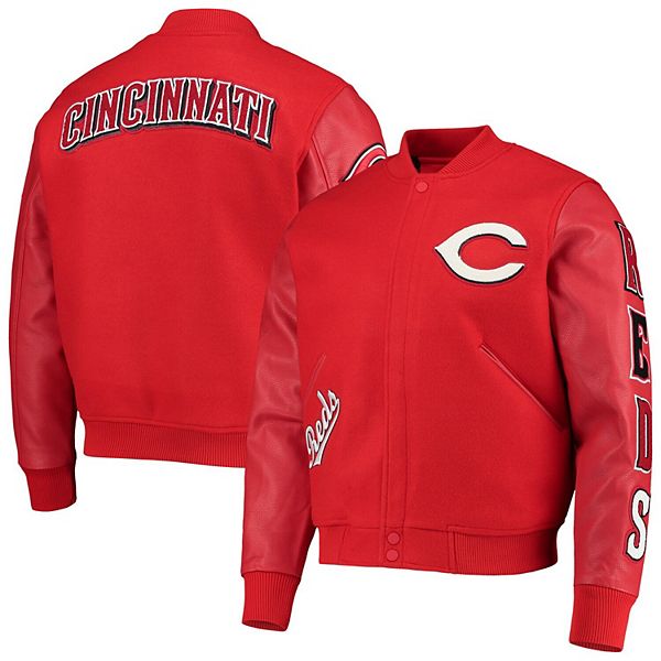 Men's Pro Standard Red Cincinnati Reds Varsity Logo Full-Zip Jacket