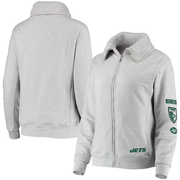 Women's Wear by Erin Andrews White New York Jets Domestic Pullover Sweatshirt Size: Medium