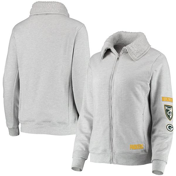 Green Bay Packers WEAR by Erin Andrews Women's Pullover Hoodie & Pants  Lounge Set - Heathered Gray