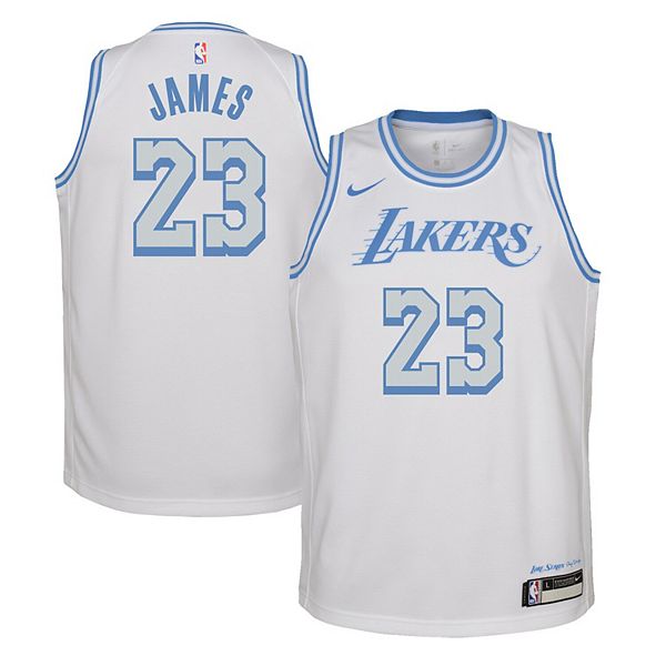 Youth Nike LeBron James White Los Angeles Lakers 2020/21 ... Youth Nike LeBron James White Los Angeles Lakers 2020/21 ...