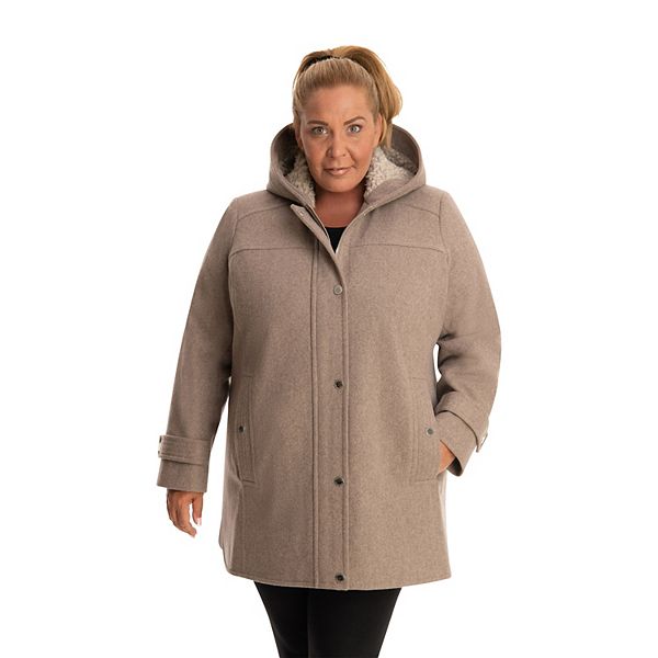 Kohls womens best sale plus winter coats