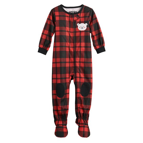 Baby Jammies For Your Families® Cool Bear Plaid Footed Pajamas by Cuddl ...