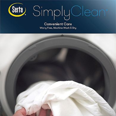 Serta Simply Clean Triple Action Waterproof Antimicrobial Mattress Pad