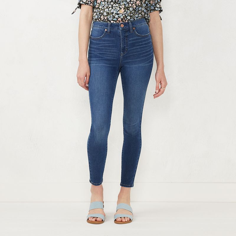 Womens LC Lauren Conrad Feel Good Super High-Waist Skinny Jeans, Size: 0, 