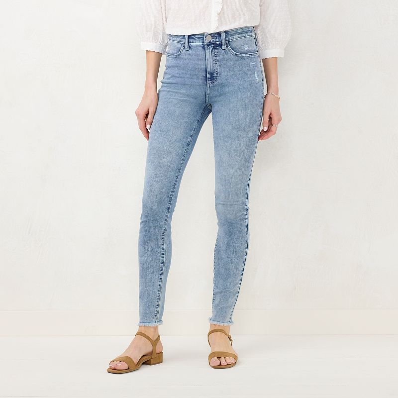 Womens LC Lauren Conrad Feel Good Super High-Waist Skinny Jeans, Size: 0 T