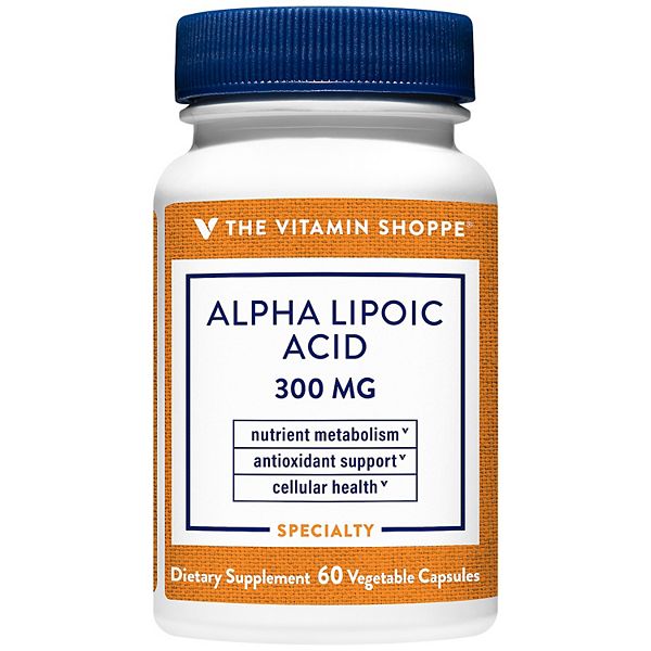 The Vitamin Shoppe Alpha Lipoic Acid Antioxidant 300 MG