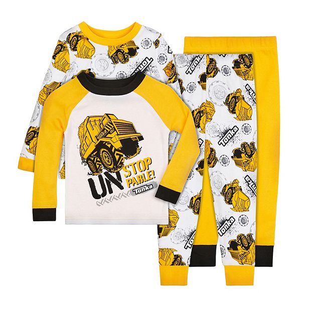 Toddler Boy Tonka Trucks 4 Piece Pajama Set