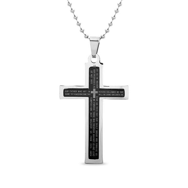 Stainless steel store cross necklace kohls