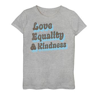 Girls 7-16 Fifth Sun Love Equality Stack Graphic Tee