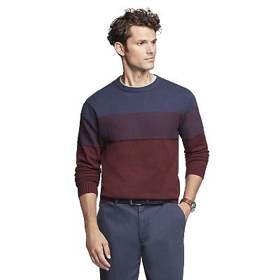 Men s IZOD Classic Fit Colorblock Crewneck Sweater