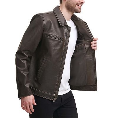 ★送料・関税込★LOEUVRE★Faux Leather Jacket★ Women's Levi's® Faux-Leather Jacket with Laydown Collar