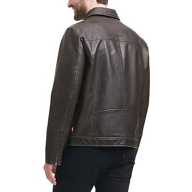 Leather Hooded Kohl's Levi's Faux Leather Jacket Men's