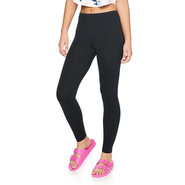 Juniors' SO® Solid Mid-Rise Leggings