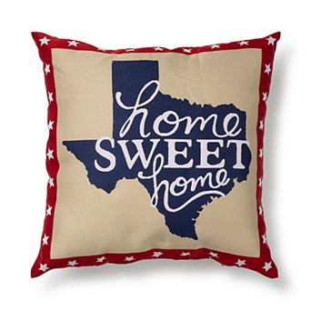 Texas Home Sweet Home Throw Pillow