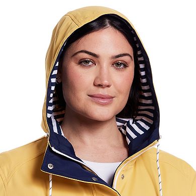 Plus Size Weathercast Hooded Nautical Anorak Jacket