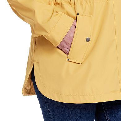 Plus Size Weathercast Hooded Nautical Anorak Jacket