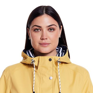 Plus Size Weathercast Hooded Nautical Anorak Jacket